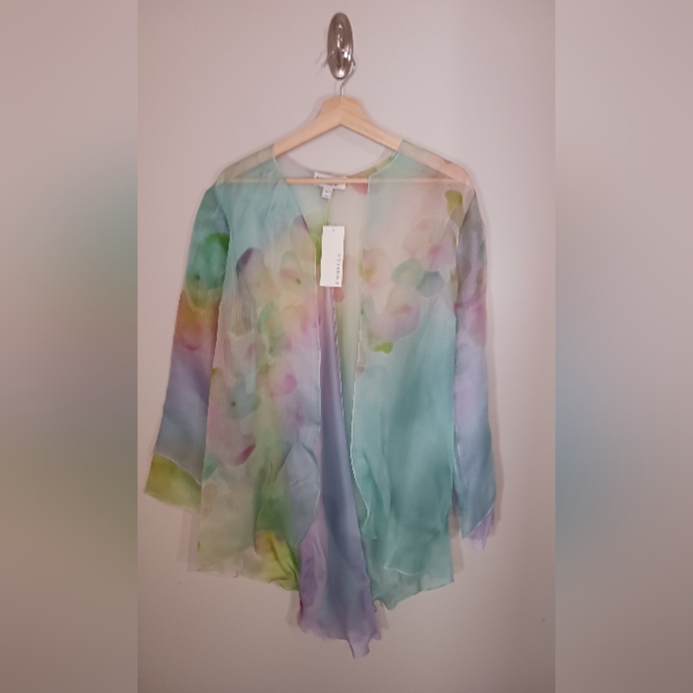 Emelle Whimsy Fairy Artsy Duster Cardigan Women's Size L NWT